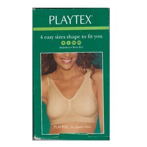 3x Playtex #P4263 Seamless Wireless Bra Size 2XL Nude NEW